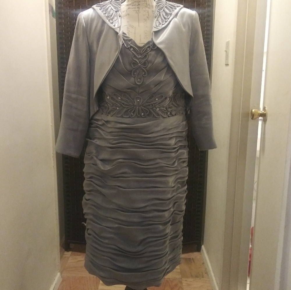 Silver dress and jacket